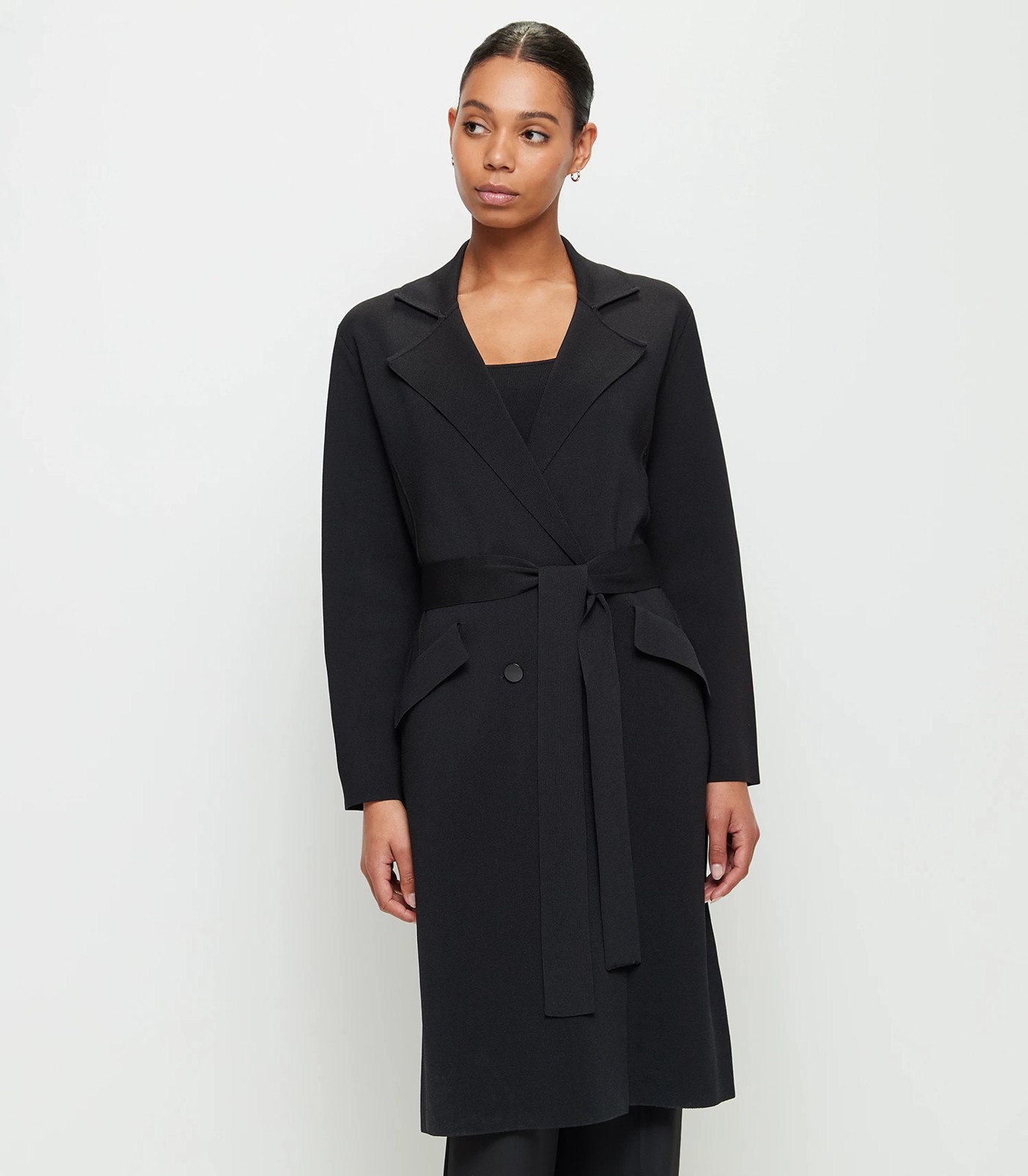 Crepe Knit Trench Coat - Preview | Target Australia