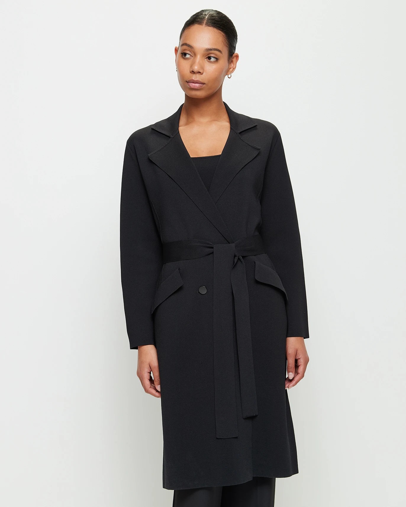 Crepe Knit Trench Coat - Preview | Target Australia