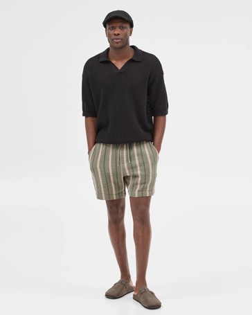 Australian Cotton Stripe Shorts - Commons