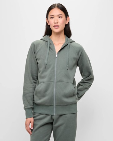 Active Fleece Zip Through Hoodie