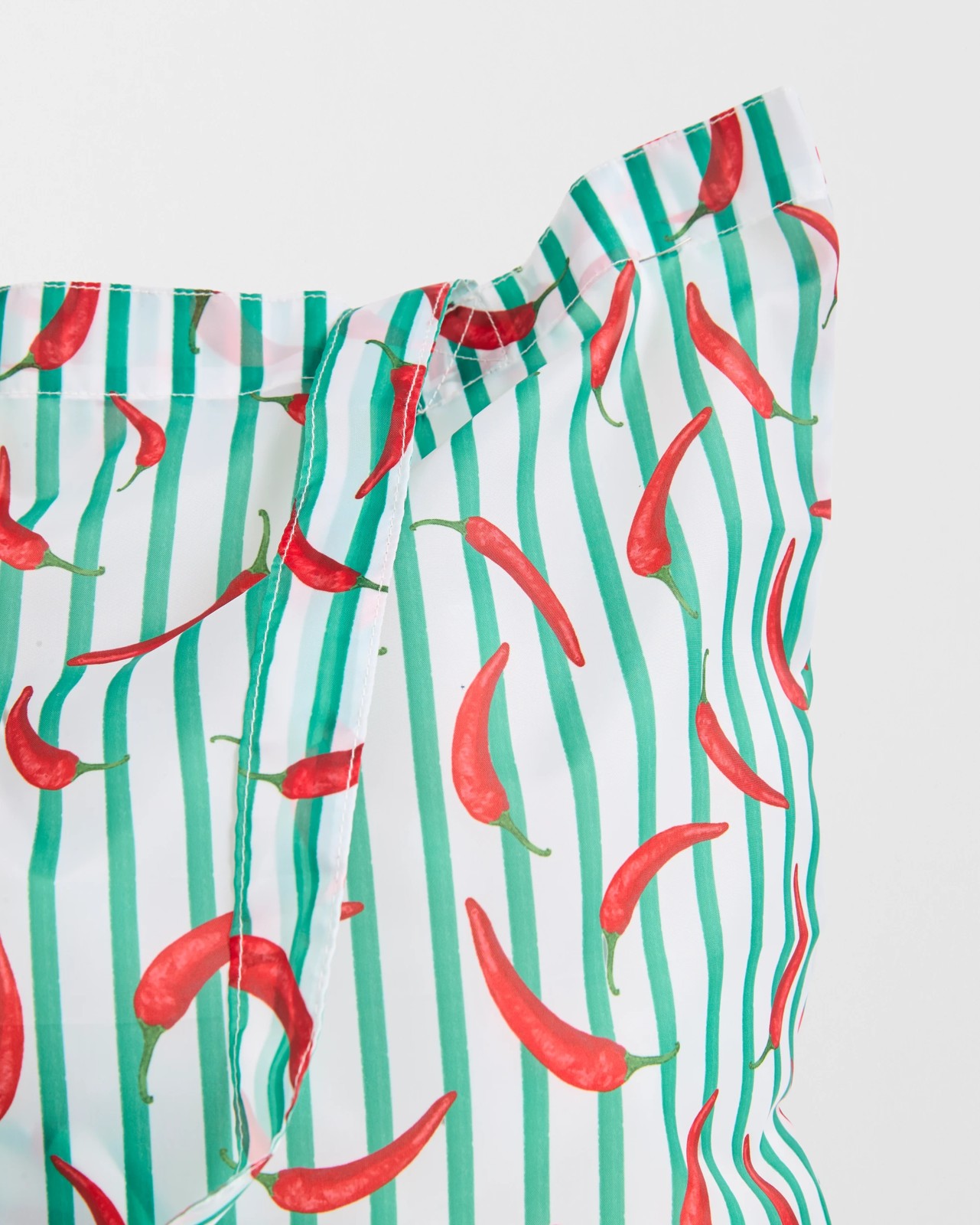 Fold Up Shopper Tote Bag - Green Chillies 2 of 3