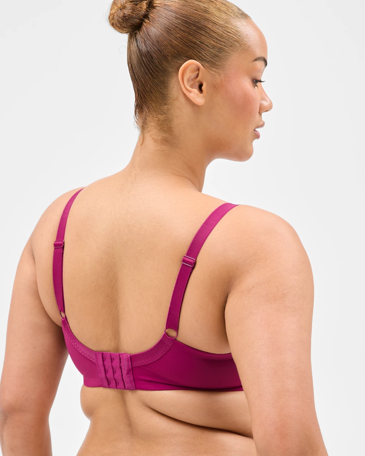 Fuller Figure Minimiser Bra - Magenta Purple 3 of 3