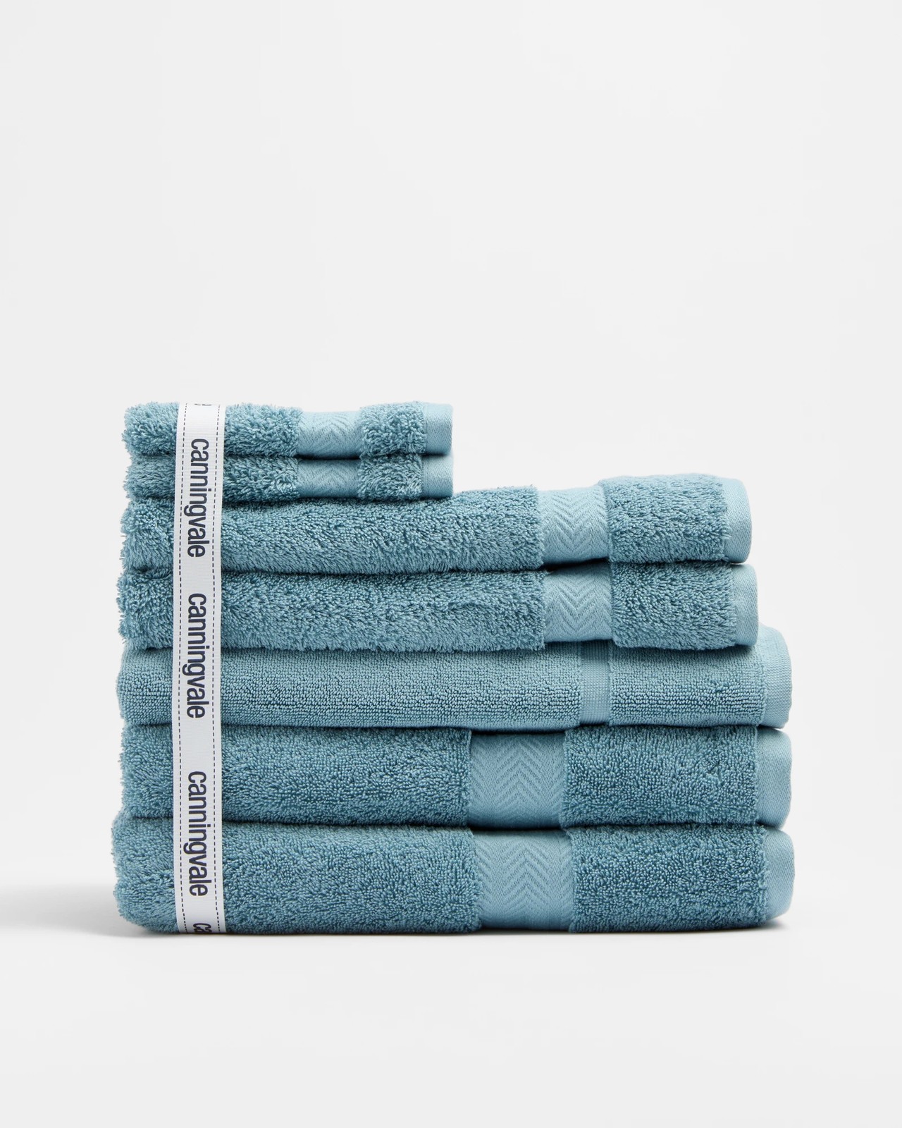 Canningvale Classic 7 Piece Towel Pack Blue Target Australia