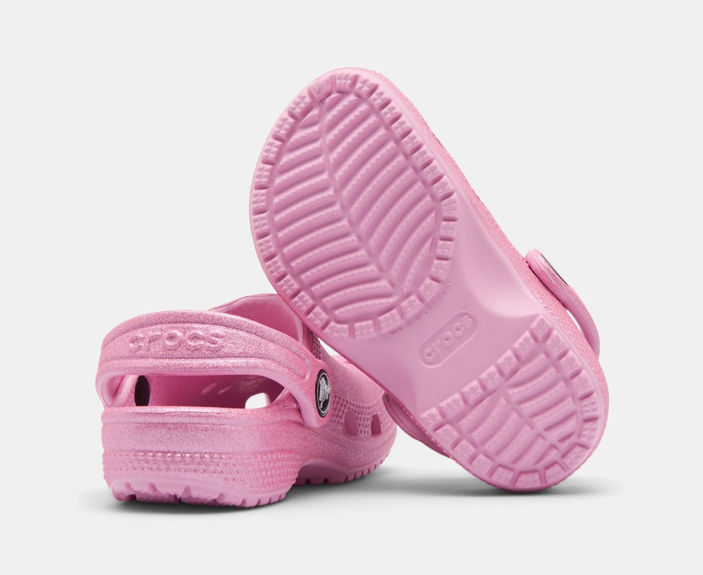 Crocs Toddler Classic Glitter Clogs - Pink 4 of 5