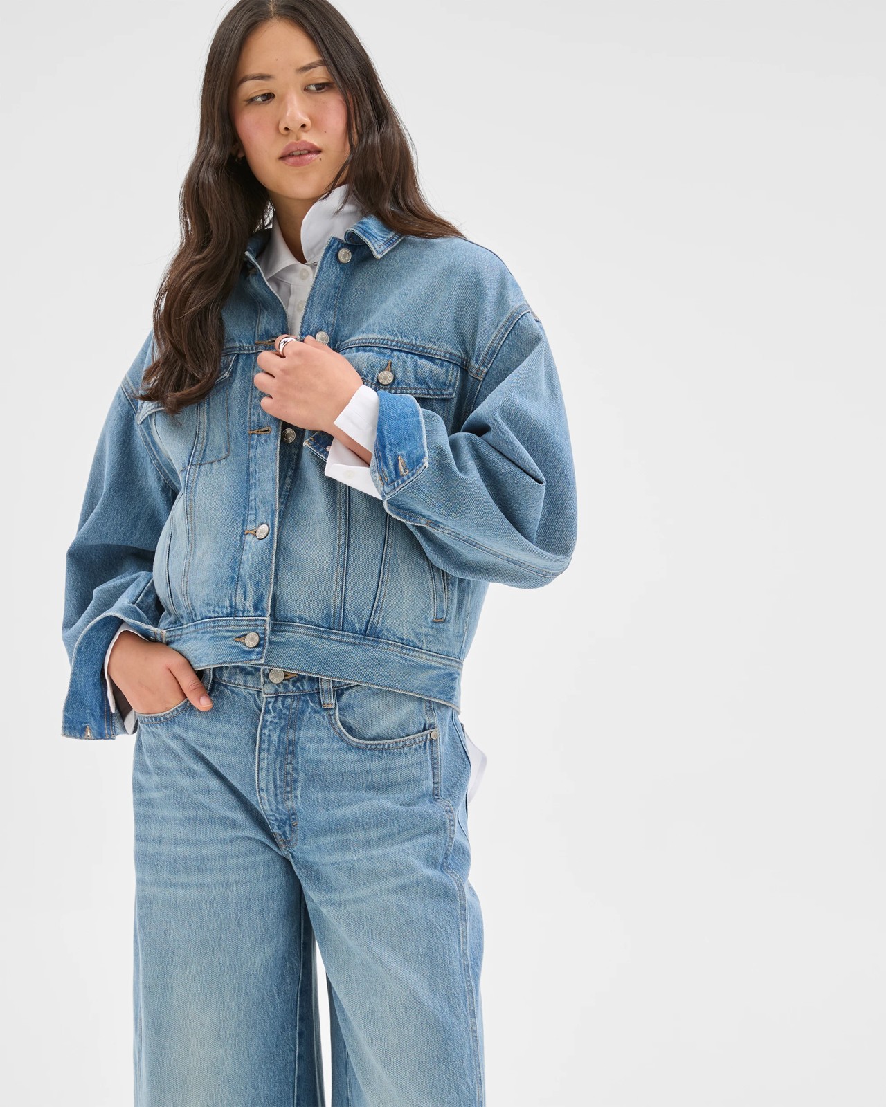 Cocoon Sleeve Denim Jacket 3 of 6