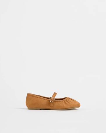 Rouged Double Strap Ballet Flat