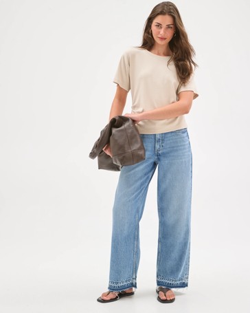 Petites Side Gather T-Shirt