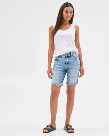 Bermuda Denim Shorts - Shape Your Body