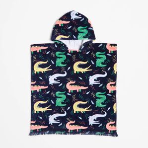 Kids Crocodile Hooded Beach Towel