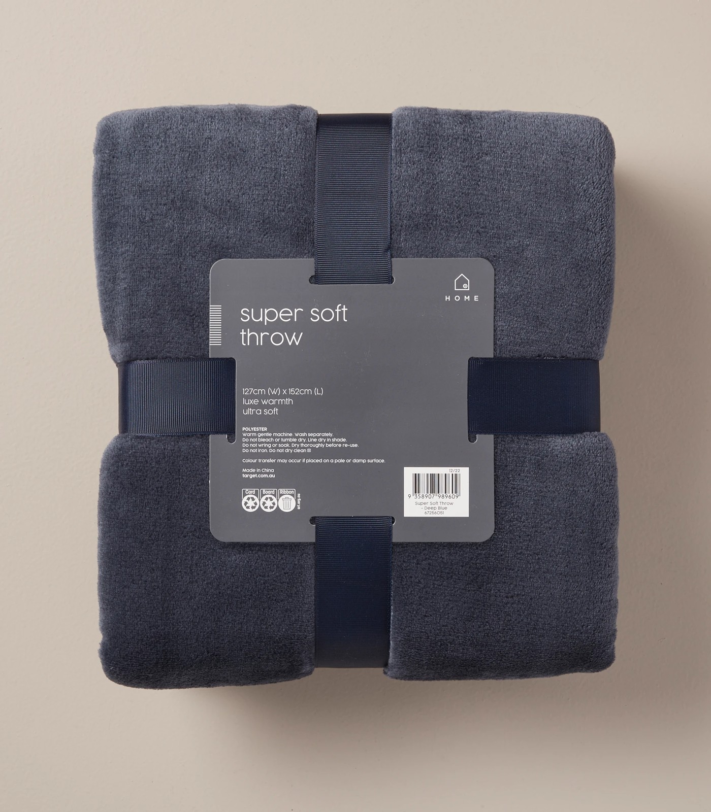 Super Soft Throw Navy Blue Target Australia