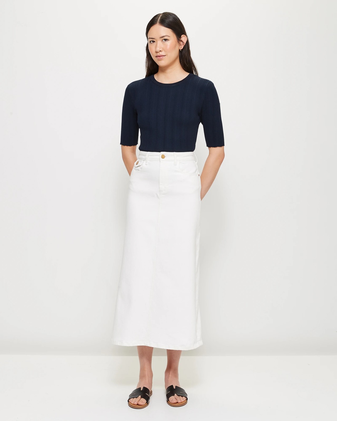 White denim hot sale skirt target