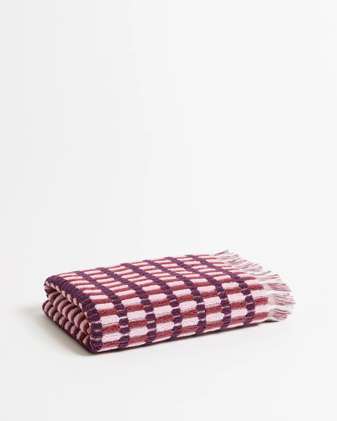 Bonnie Australian Cotton Popcorn Bath Towel - Ruby 2 of 2