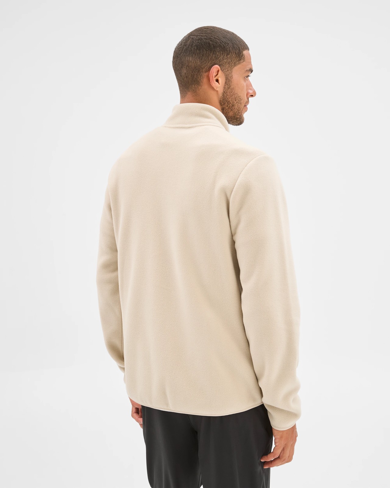 Active Polar Fleece Zip Through Jacket - Ecru 6 of 6