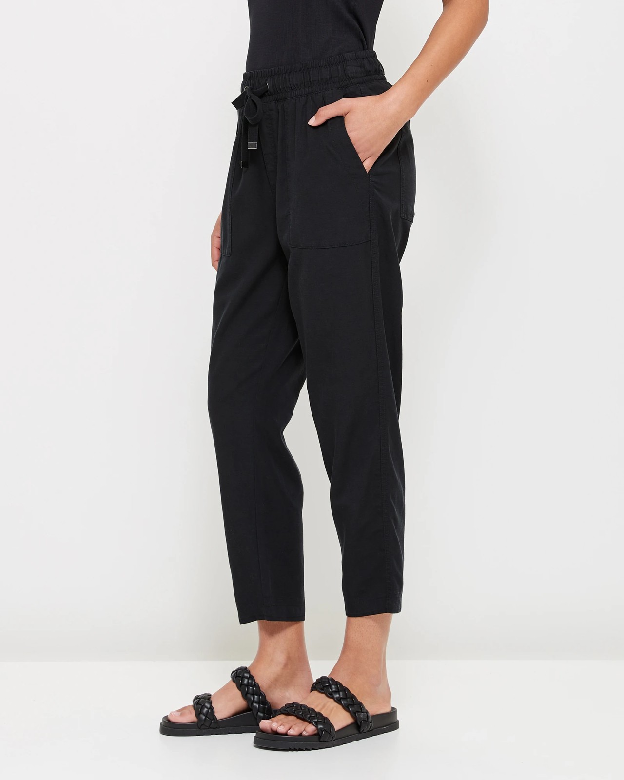 Relaxed Slub Pants