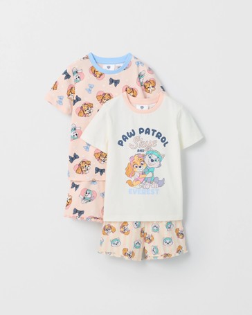 Paw Patrol Australian Cotton 2 Pack Younger Girls Pyjama Set