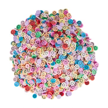 Resin Mix-In Clay Chips, Smiley Face - Anko