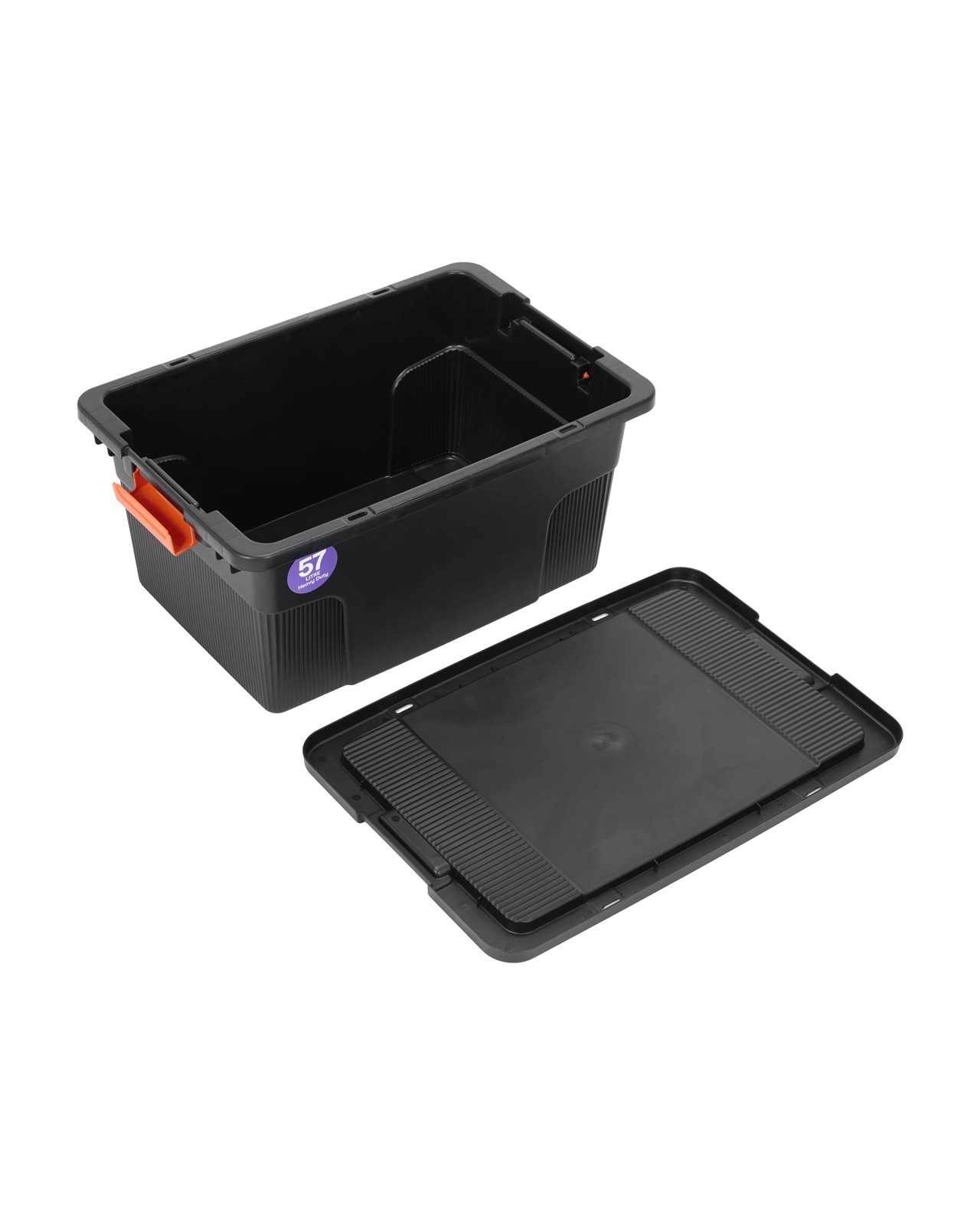 Anko 57L Heavy Duty Storage Container - Black 4 of 5