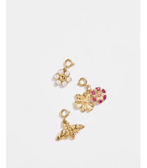 Waterproof 3 Pack Garden Theme Charm Set