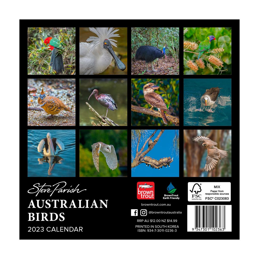 Australian Birds Steve Parish 2023 Mini Calendar Target Australia