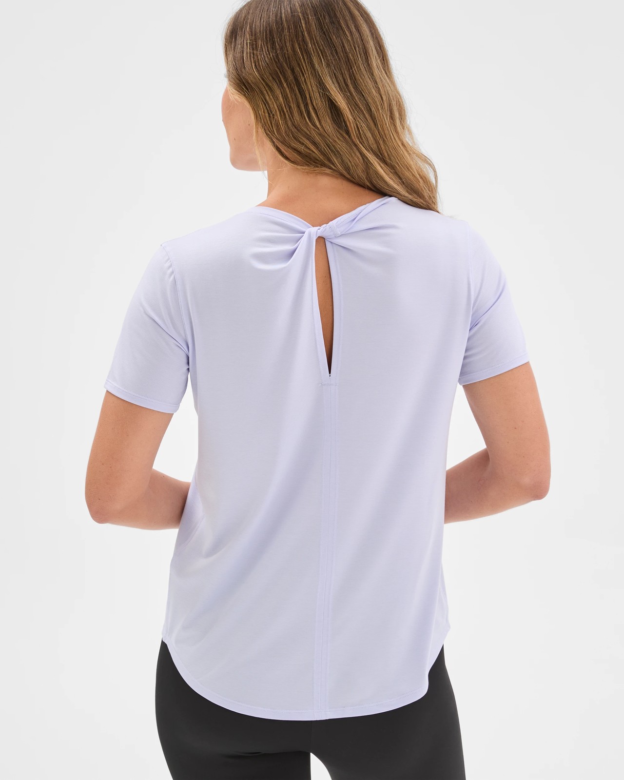 Active Twist Back Running T-Shirt - Lilac 6 of 6