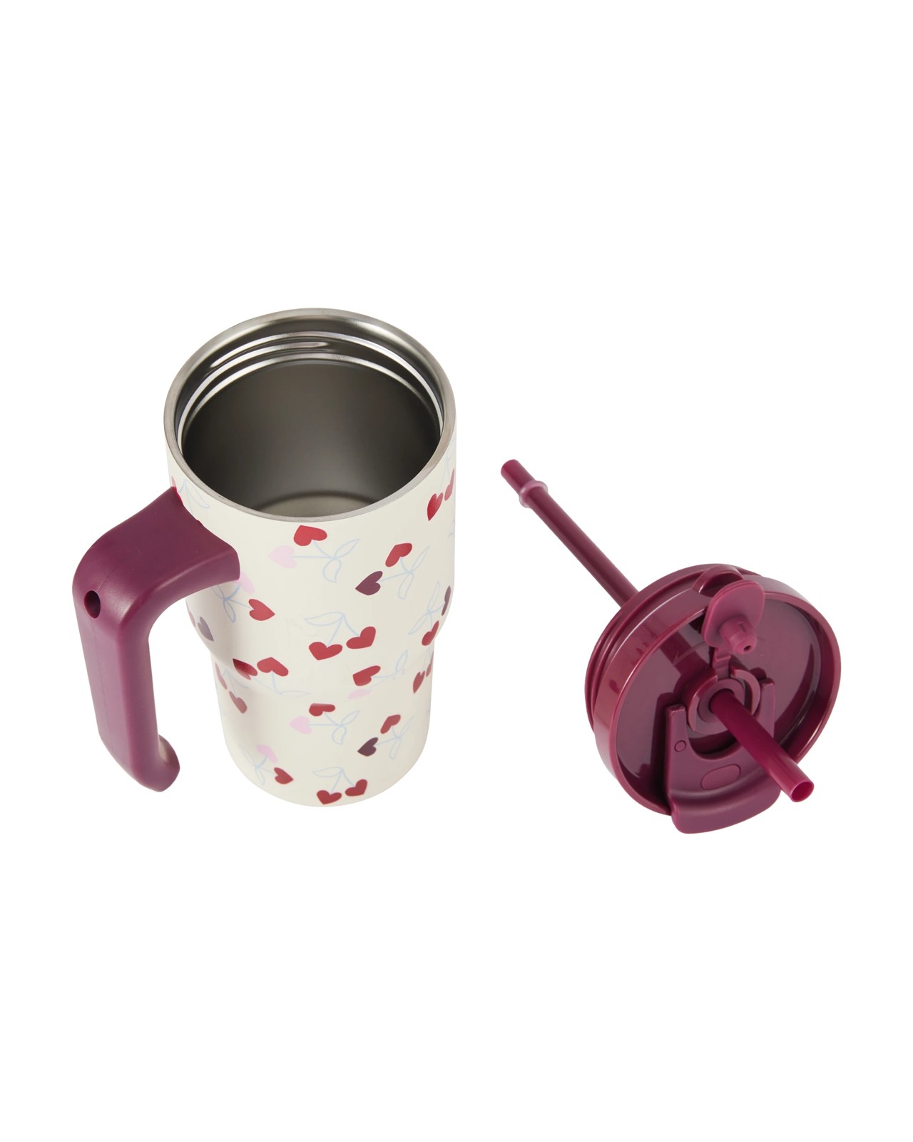 Anko 600ml Cherry Tumbler with Handle 4 of 5