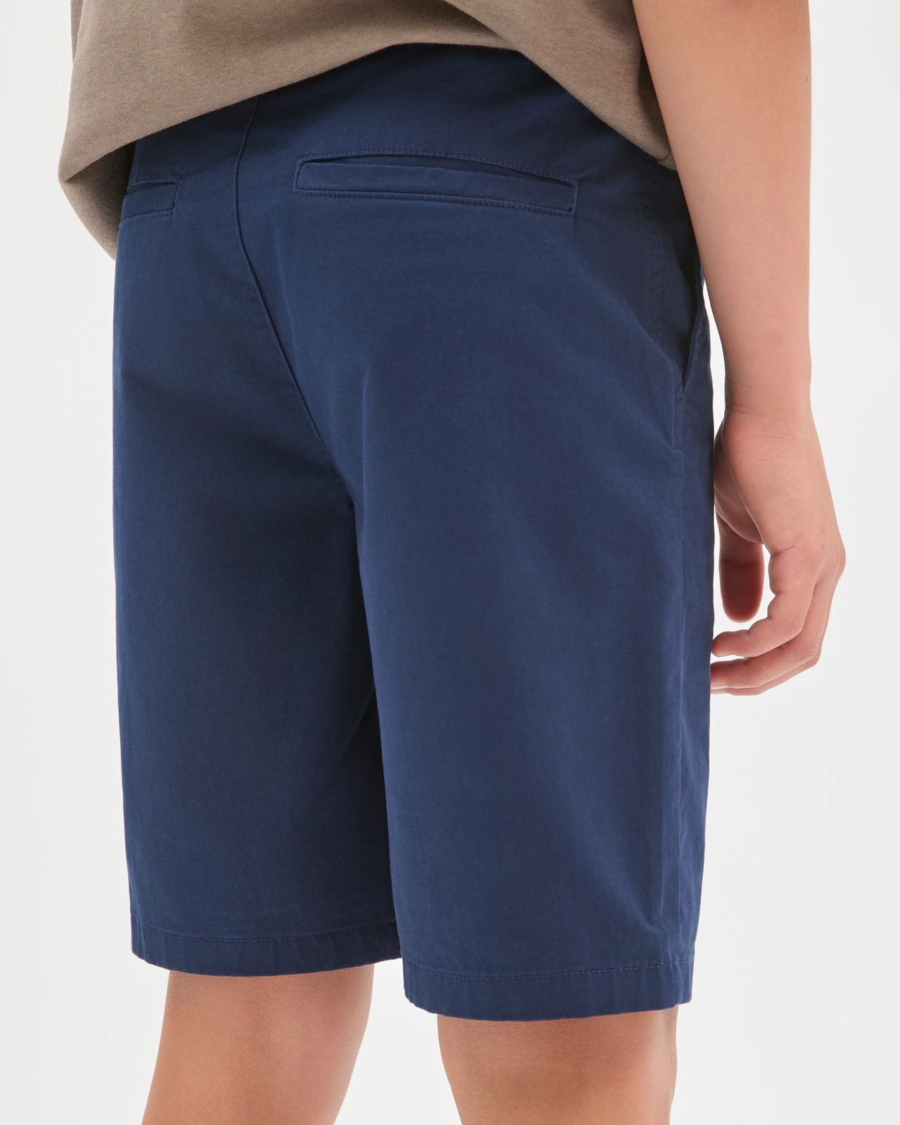 Cotton Chino Shorts - Navy 4 of 6
