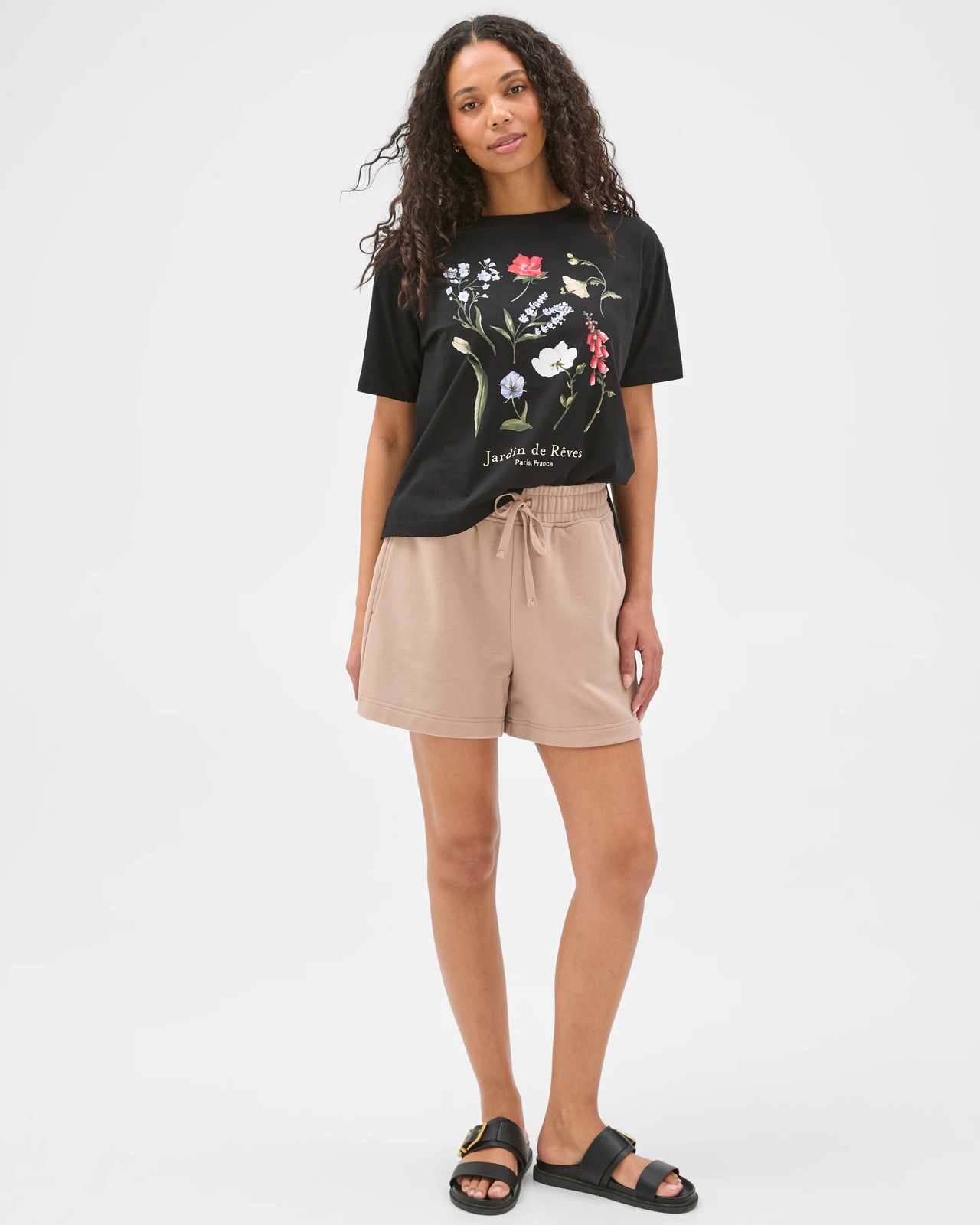 Australian Cotton Jersey Pull On Shorts - Warm Taupe 2 of 6