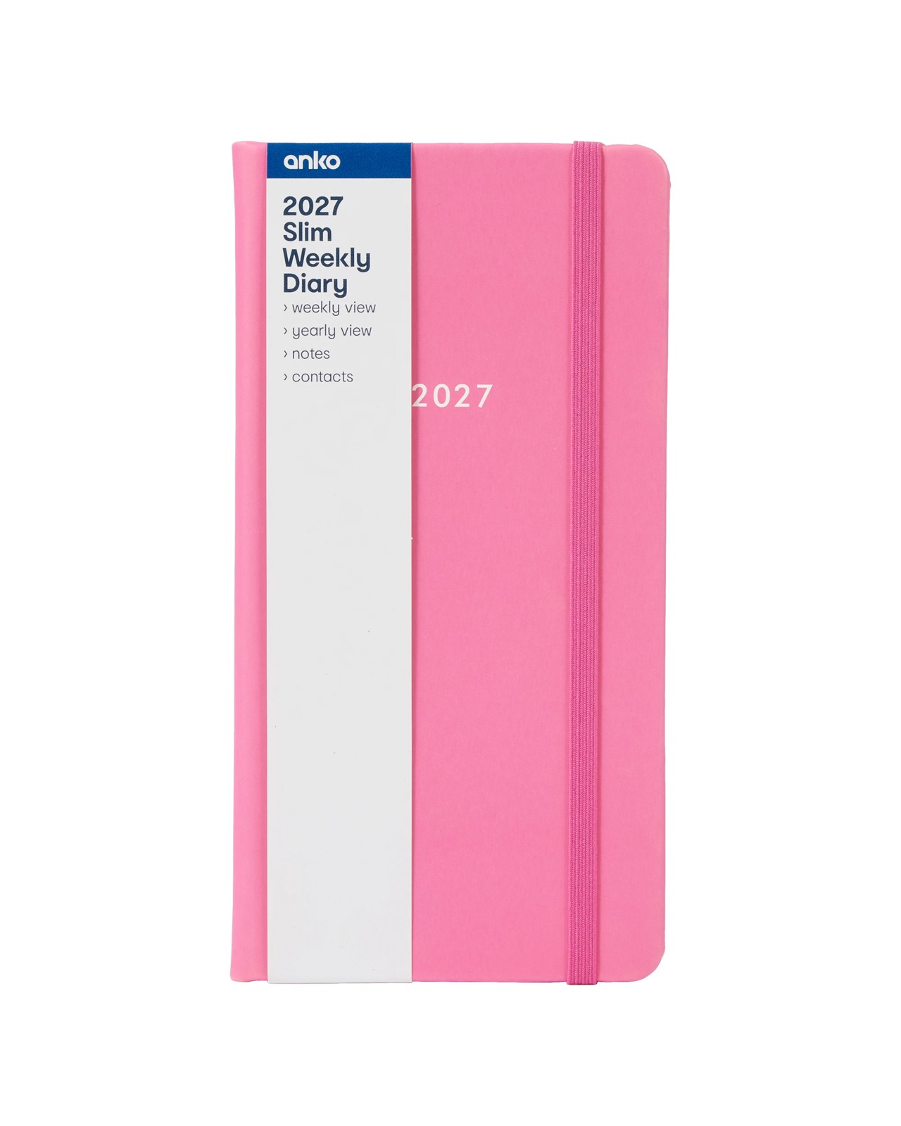 Anko 2027 Slim Weekly Diary - Pink 5 of 6
