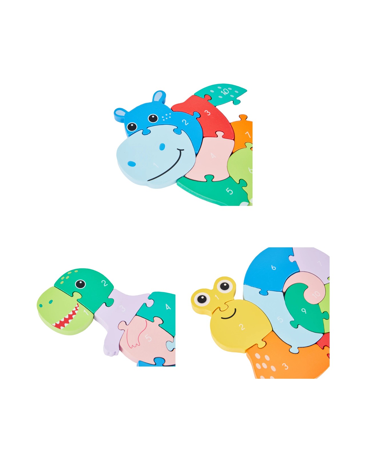 Anko Wooden Counting Animals - Assorted 3 of 5