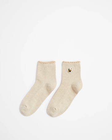 Frill Quarter Crew Cut Socks - AC-Lab