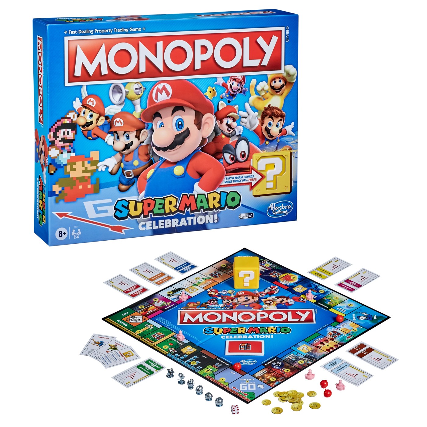 Monopoly The Super Mario Bros. Movie Edition Kids Board Game Includes  Bowser Token, Family Games, Ages 8+