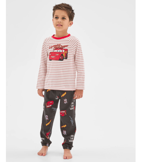 Disney Organic Cotton Younger Boys Jersey/Waffle Pyjama Set