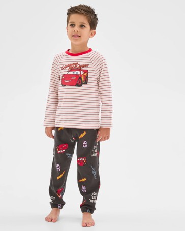 Disney Organic Cotton Younger Boys Jersey/Waffle Pyjama Set