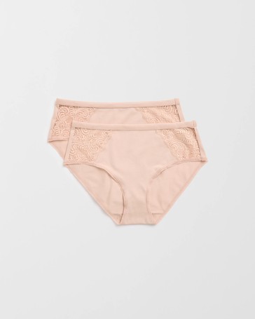 Australian Cotton Blend 2 Pack Midi Briefs