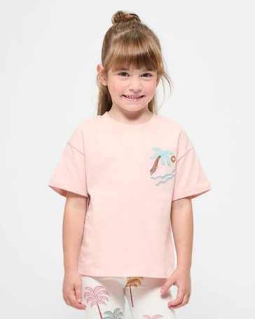 Australian Cotton Textured Print T-shirt