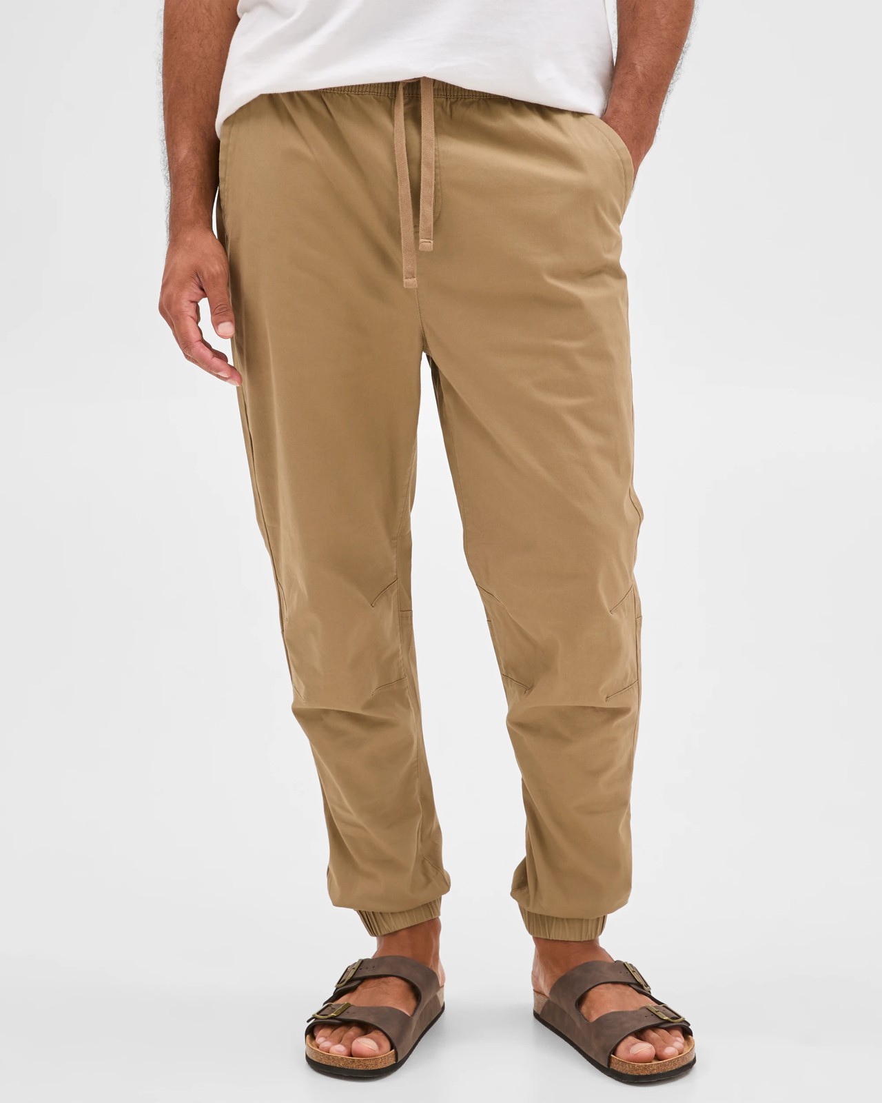 Australian Cotton Woven Jogger Pants - Sepia 2 of 6