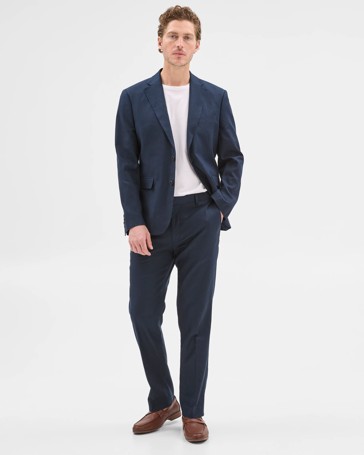 European Linen Blend Suit Pants - Preview