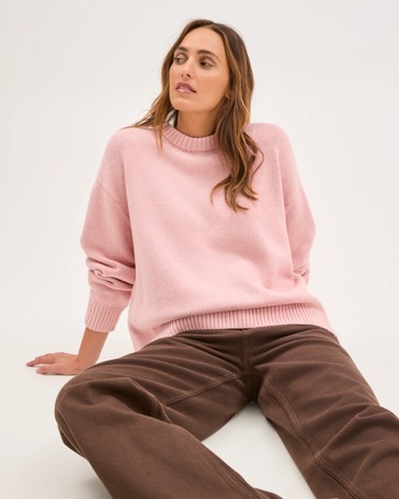 Australian Cotton Blend Oversized Sweater