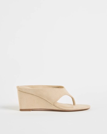 Wedge Heel Thong Sandals