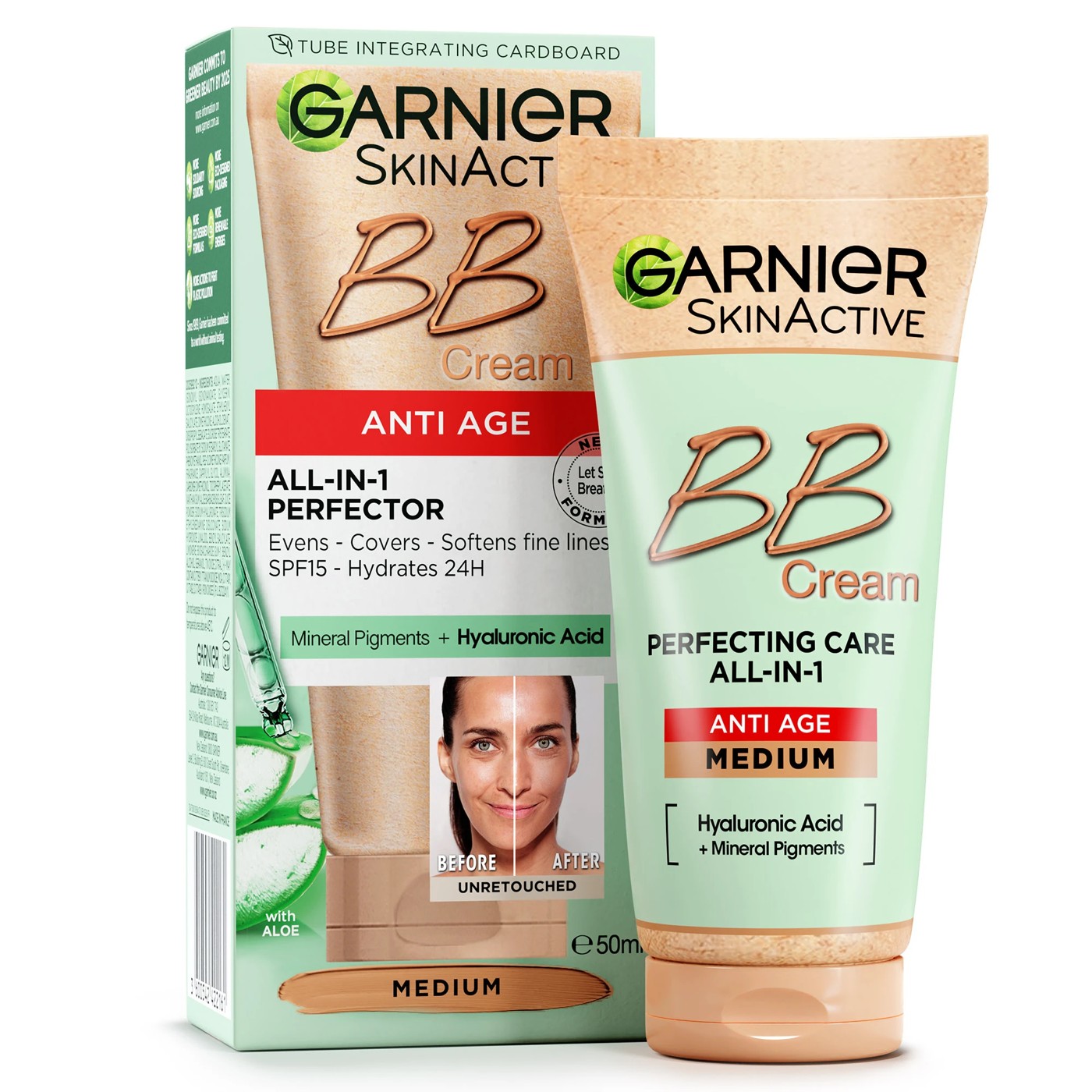 Garnier SkinActive Perfecting Care All-In-One BB Cream Anti Age - Medium 2 of 5