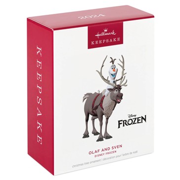 Hallmark 2024 Disney Frozen Olaf and Sven Ornament
