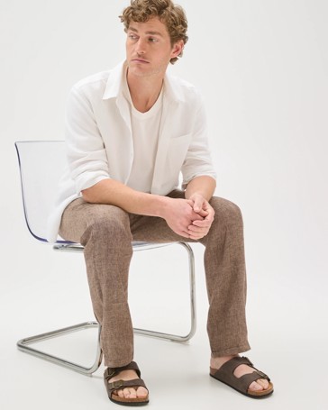 European Linen Full Length Pants
