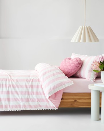 Nova Stonewash Stripe Quilt Cover Set