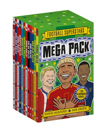 Football Superstars Mega Pack by Simon Mugford - Book