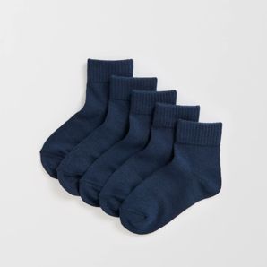 Maxx Bamboo 5 Pack Low Cut School Socks