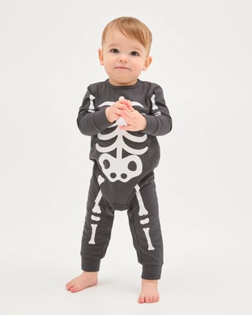 Baby Organic Cotton Novelty Footless Coverall
