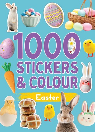 Easter 1000 Stickers & Colour - Book