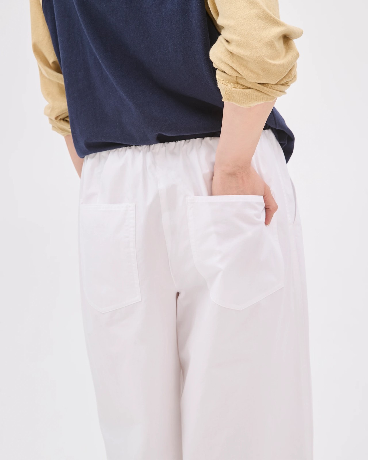 Lily Loves Australian Cotton Poplin Wide Leg Pants - White 6 of 6