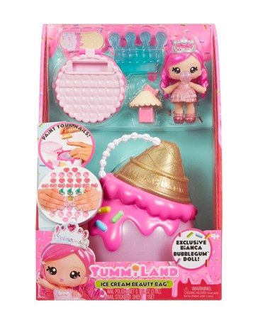 Yummiland Beauty Bag Playset and Lip Gloss Doll - Ice Cream Beauty Bag