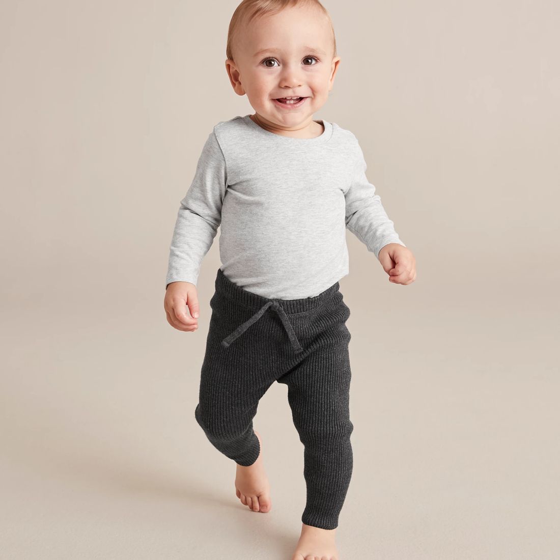 Baby Knit Leggings - Charcoal | Target Australia